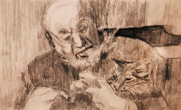 Matisse with Cat 